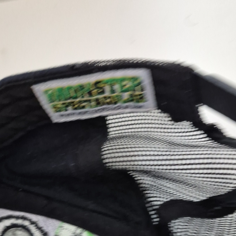 Monster Attitude Black Cap with Green and Multicolor Embroidery,halloween-ready - Picture 4 of 8